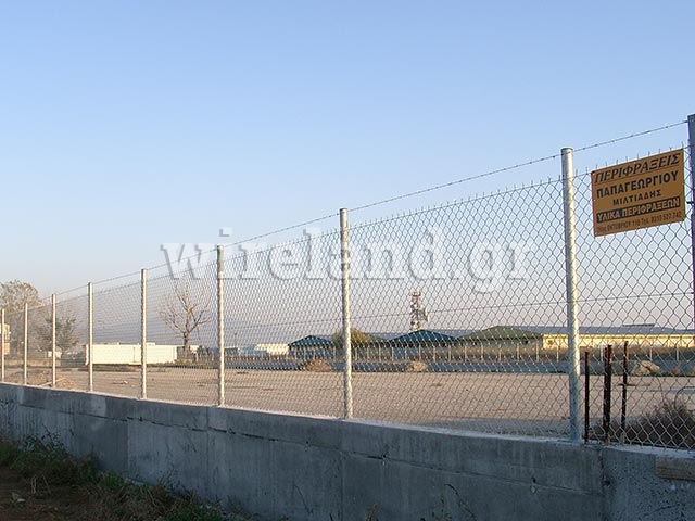 Fences with galvanised pipes