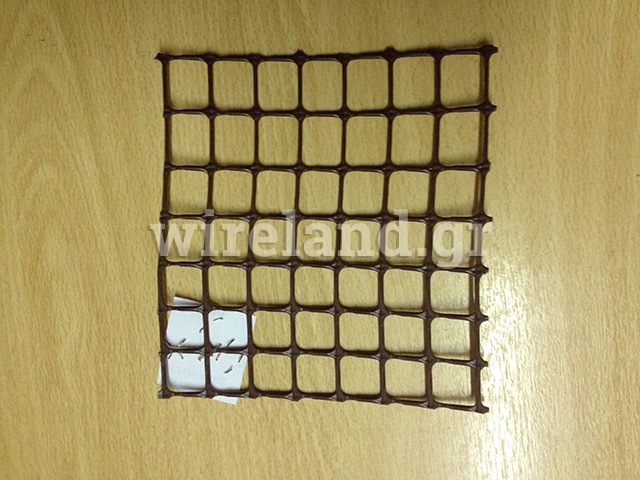 Plastic mesh for balcony.